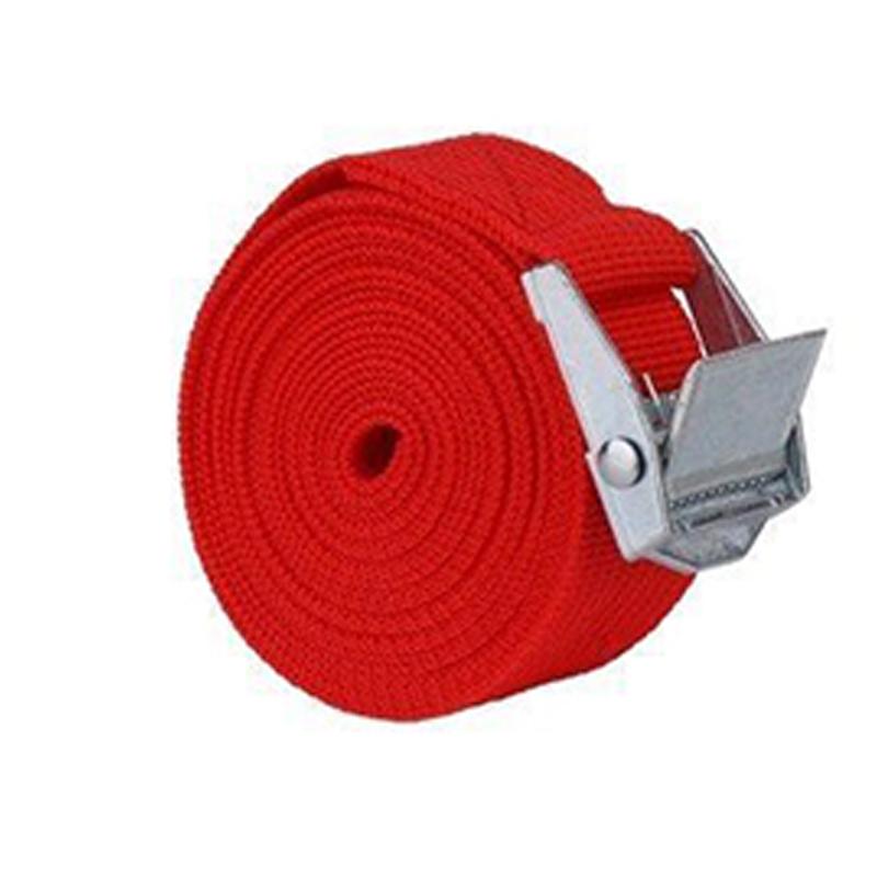 

1 шт. пряжки ремня ремень Packcamtie ремень с храповым механизмом прочный натяжной трос Luggagecarrier металлическая пряжка Cargolash 2.5 cm*1m красный