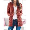 Autumn/Winter 2025 Women's V-neck Long Sleeve Knitted Cardigan Sweater - European and American Style.