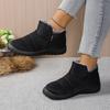 Fashionable New Style Comfortable and Non Slip Snow Boots Winter  Round Toe Flat Bottom Velvet Women's Boots