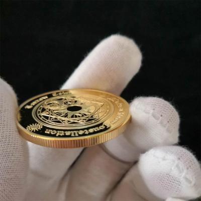 Tarot de aur Moneda de dorințe Moneda norocoasă Moneda placată cu aur Constelația Soarelui Lumina lunii Monedă comemorativă Moneda de dragoste