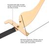 New Microblading Line Marker Ruler with 10pcs Thread Lines Eyebrow Design Measure Tool Black