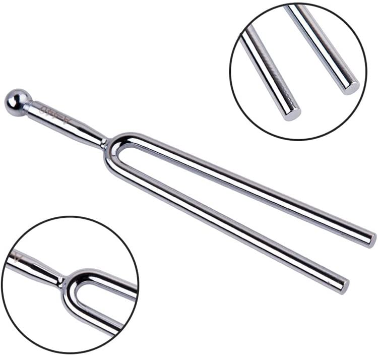 Dreld 440Hz Stimmgabel aus Edelstahl 440Hz Standard für Kompakt und Gabel, Stahl, Klang, Geigen-/Gitarrenstimmung, Tragbar.