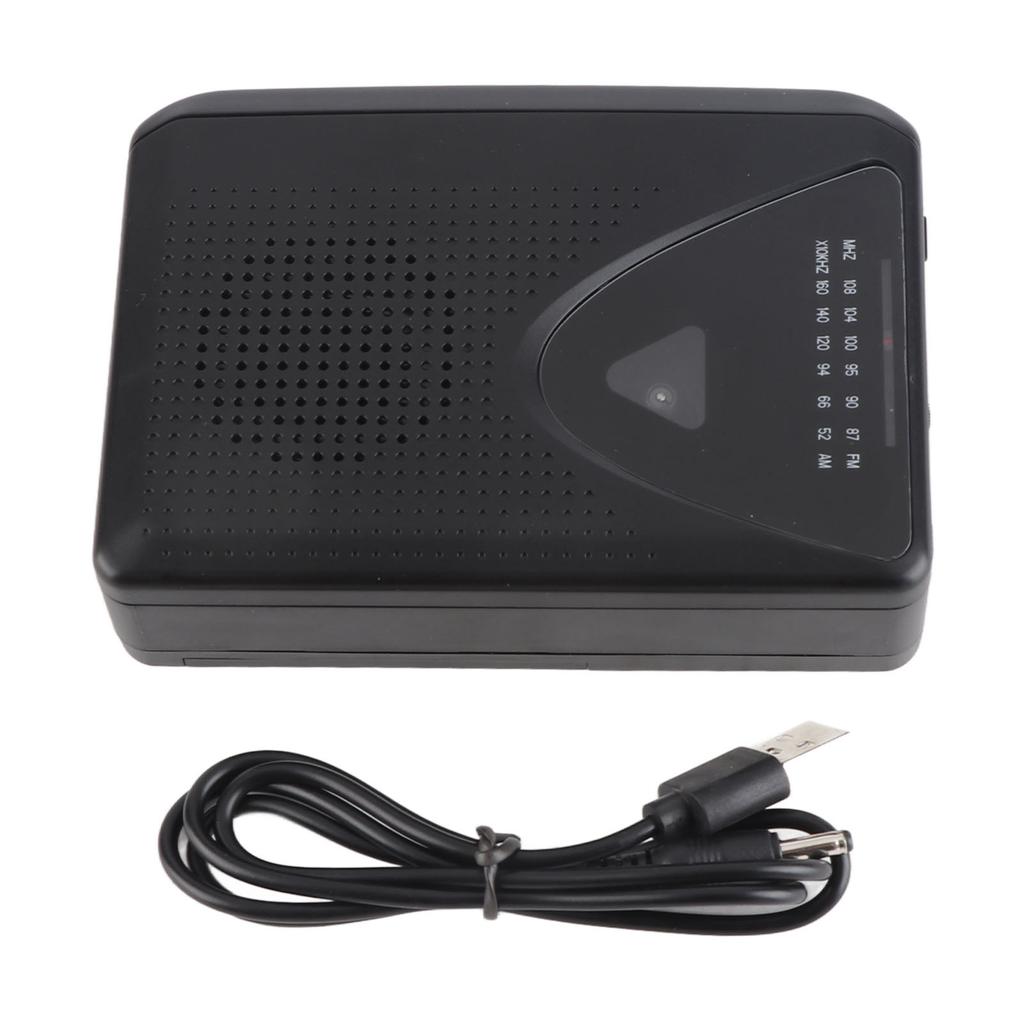 USB Cassette Player Portable Cassette Player FM AM Radio Stereo Cassette Tape Player with 3.5mm Jack and Speaker for Daily
