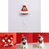 Weihnachts-Haustierschal- und Hut-Set mit Cartoon-Rentier für kleine Hunde und Katzen