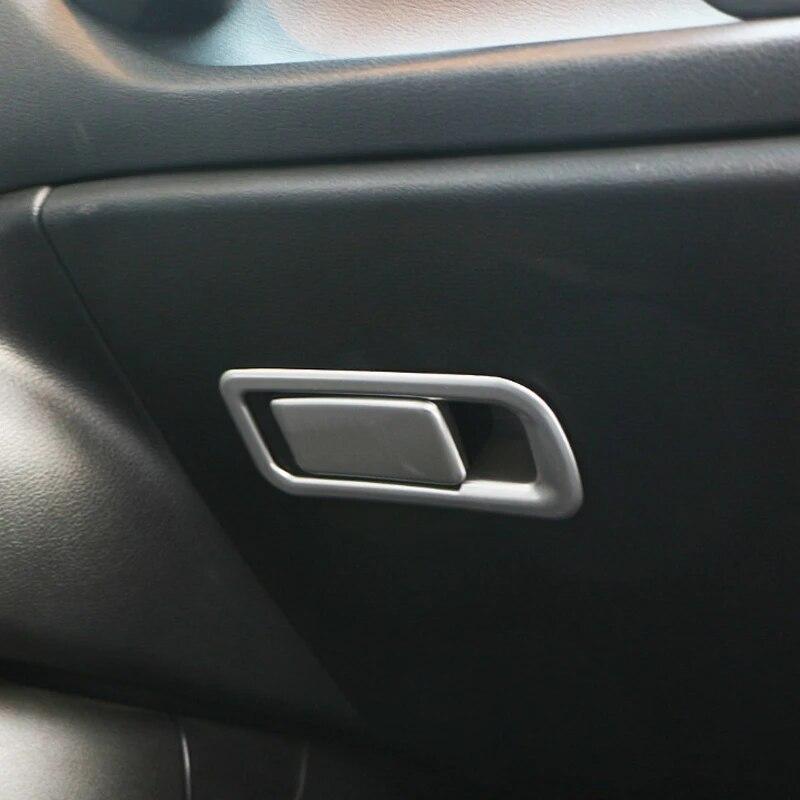 2Pcs/Set Car Copilot Glove Box Door Bowl Handle Cover Trim  for Jeep Renegade 2014 -  Compass 2016- LHD