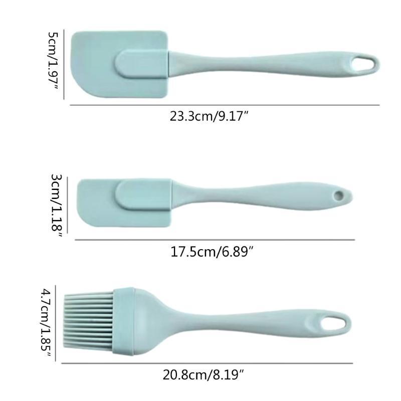 24TE Barbeque Brush Cooking Utensil Cake Butter Spatula Mixer Cake Butter Spatula Mixer Multi-functional Durable Pastry Tools