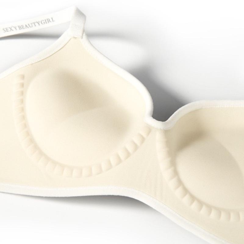 Kobiety Bezszwowy Biustonosz Cienko Usztywniany Sexy Bezprzewodowy Zbiera Push Up Braletka Bielizna Jednolity Kolor Damska Intymna Biustonosz Lingerie