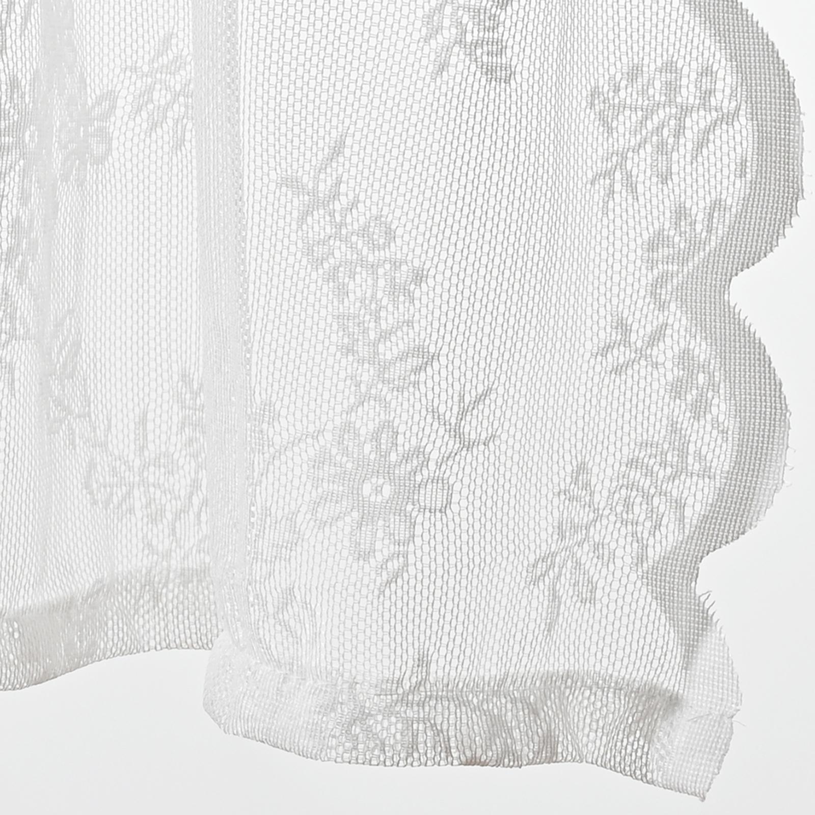 Белые кружевные цветочные сетчатые шторы оконные вуалевые панели оконная сетка оконный тюль 150cmx100cm