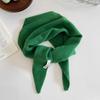 Pure Wool Triangle Scarf Niche Knitted Headscarf Multifunctional Scarf for Women Warm and Versatile Autumn and Winter New Trend