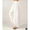 Sommer Damen Einfarbige Laternenhose Lose Plissee Kordelzug Lässige Knöchel Sporthose Harlanhose