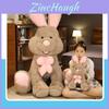 Extra Large Adorable Rabbit Plushie Cute Long Hair Stuffed Animal For Kids