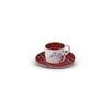 New Year Plaid 12-teilige Kaffeetasse für 6 Personen 110 ml