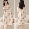 Women's Pajamas Korean Style Girls Home Clothes Sweet Style Cute Cartoon Thin Baggy Pajamas Kawaii Cute Dress
