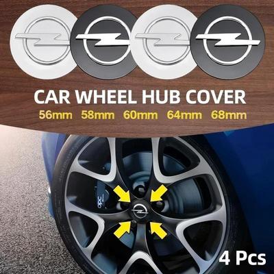4pcs 58mm 64mm Wheel Center Cap Logo Hub Cover Badge Emblem Fit For Insignia Astra Antara J H G F Corsa Zafira Tigra Mokka