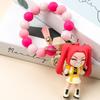 Keychain Pendant Anime Doll Charm Beads Bracelet Key Chain Party Favor Keyring Bag Charm Backpack Accessory