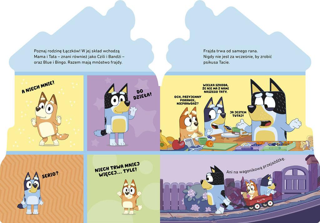 Bluey. Nella Casa della Famiglia Łączki. Libretto di Cartone