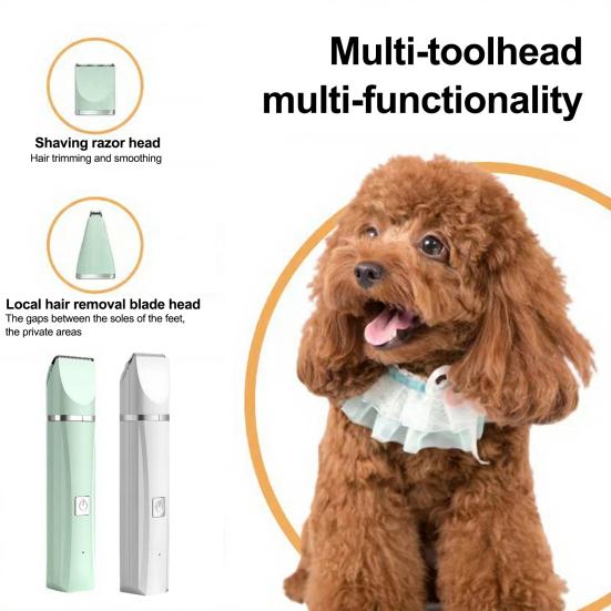 Elektrischer Tierhaartrimmer Leiser HundePfoten Trimmer Sicher Sanfter Katzenpflege Haarschneider Präzises Trimmwerkzeug für Hunde Katzen Pfoten Gesicht Ohren