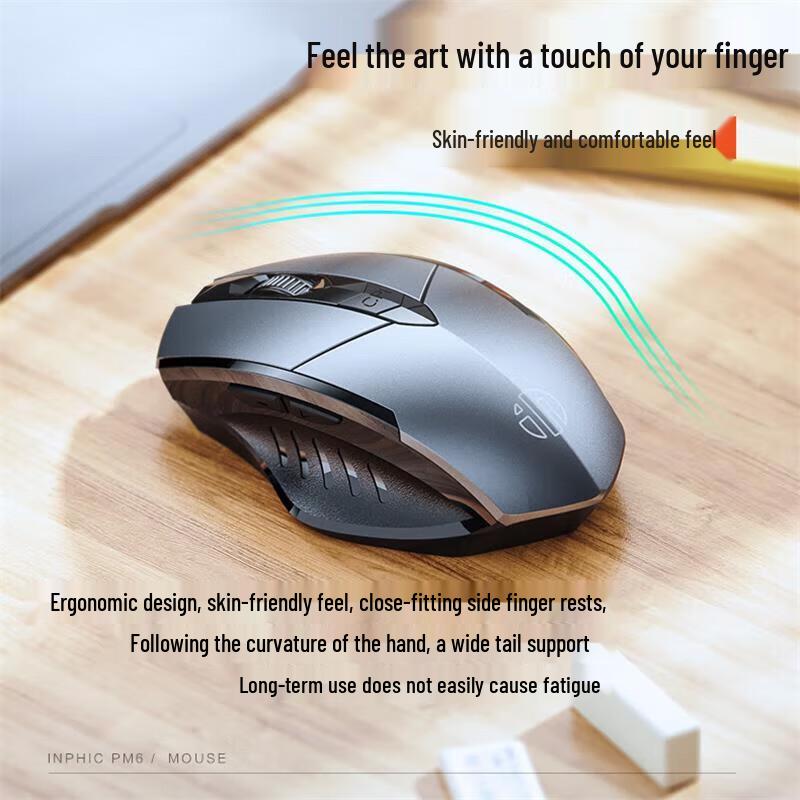 INPHIC PM6 Ergonomic Wireless Silent Mouse