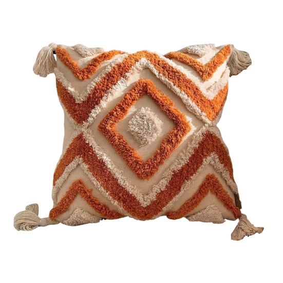 

Вышитая наволочка, вышитая наволочка с кисточками, декоративная наволочка из хлопка и льна для дивана, кровати, автомобиля 45x45cm