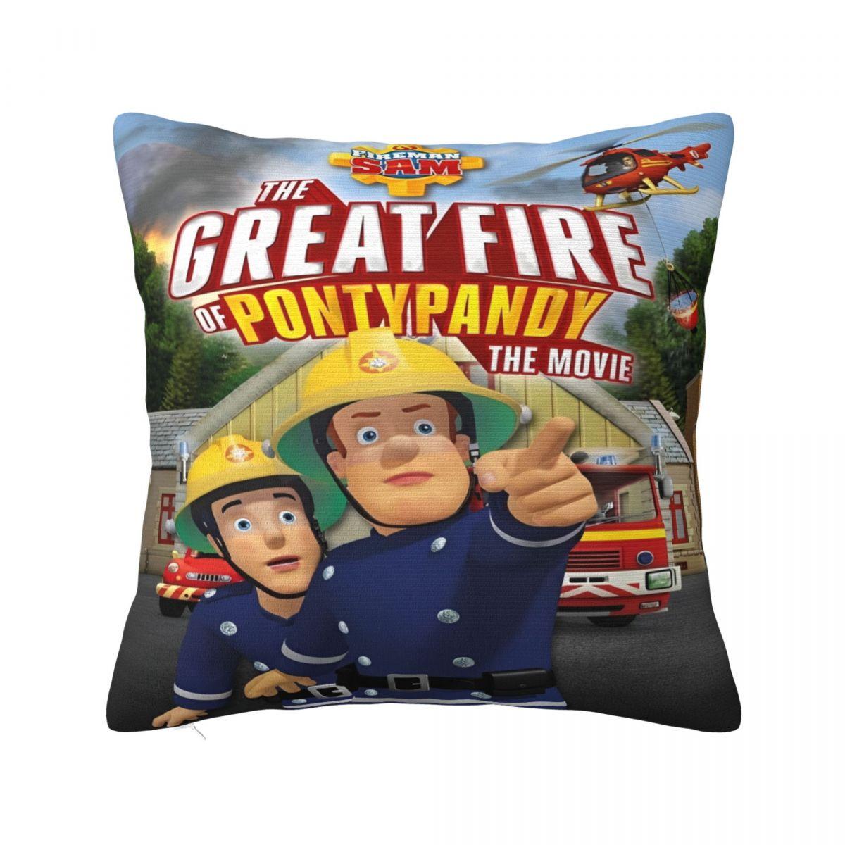 

Y2K Living Room Fireman SamDecoration Pillowcases Merch Pillow Covers Zipper Multi-Size 12x12Inch