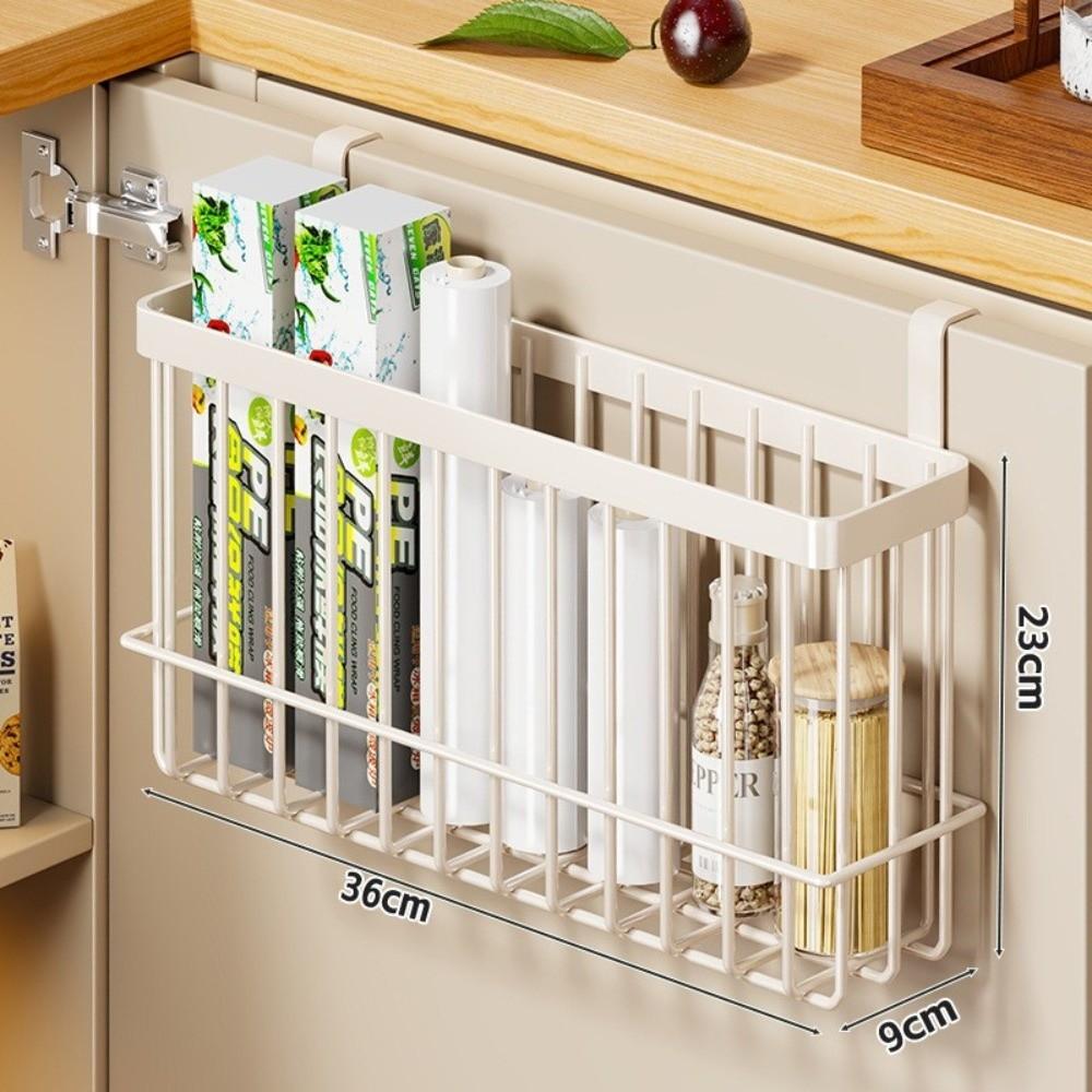 No Drill Hanging Storage Basket Hanging Organizer Wire Metal Rack for Home Organization