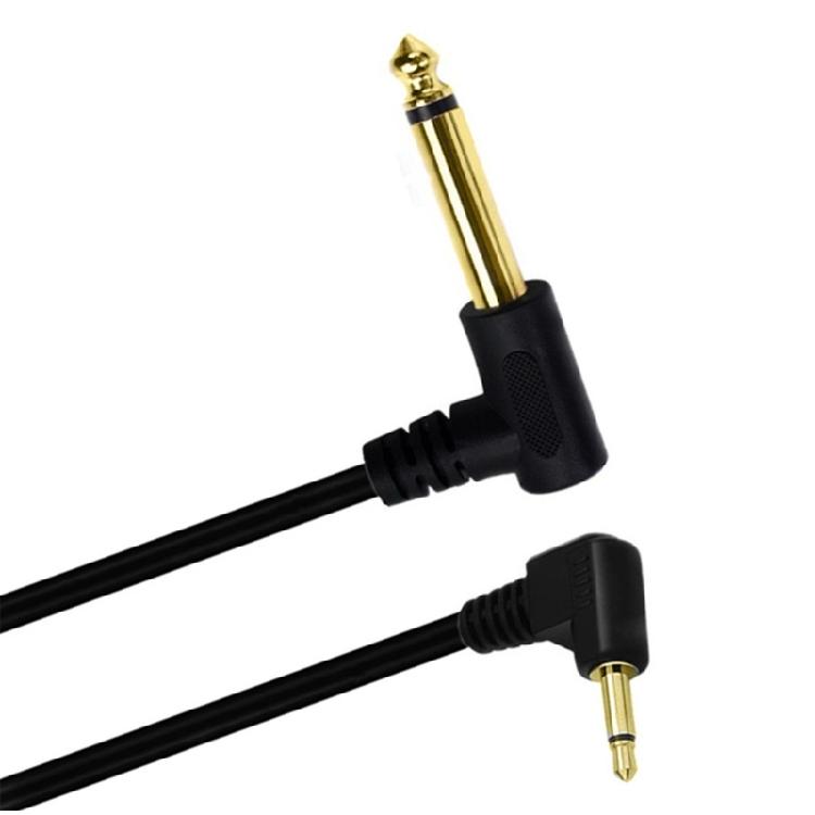 Audio Cable 6.35mm 1/4" Mono 3.5mm 1/8'' TS Mono Jack Plug Aux Adapter 6FT