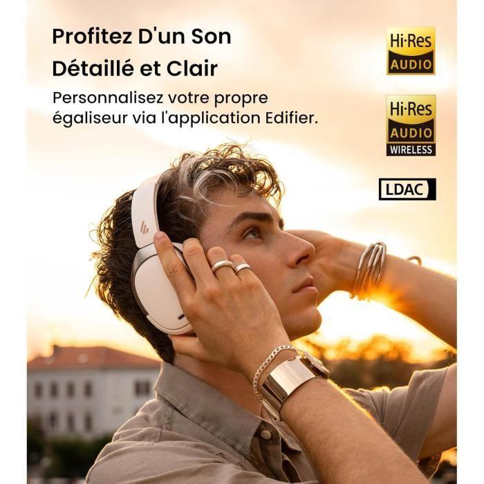 Casque Bluetooth - Edifier - WH950NB - Réduction de Bruit Active - 55H Autonomie - LDAC Hi-Res