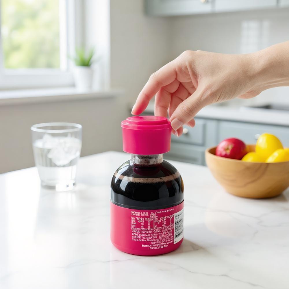 2pcs/Set Inflatable Air Tight Carbonation Keeper Soda Cap Drink Sealer Beverage Saver Bottle Stopper