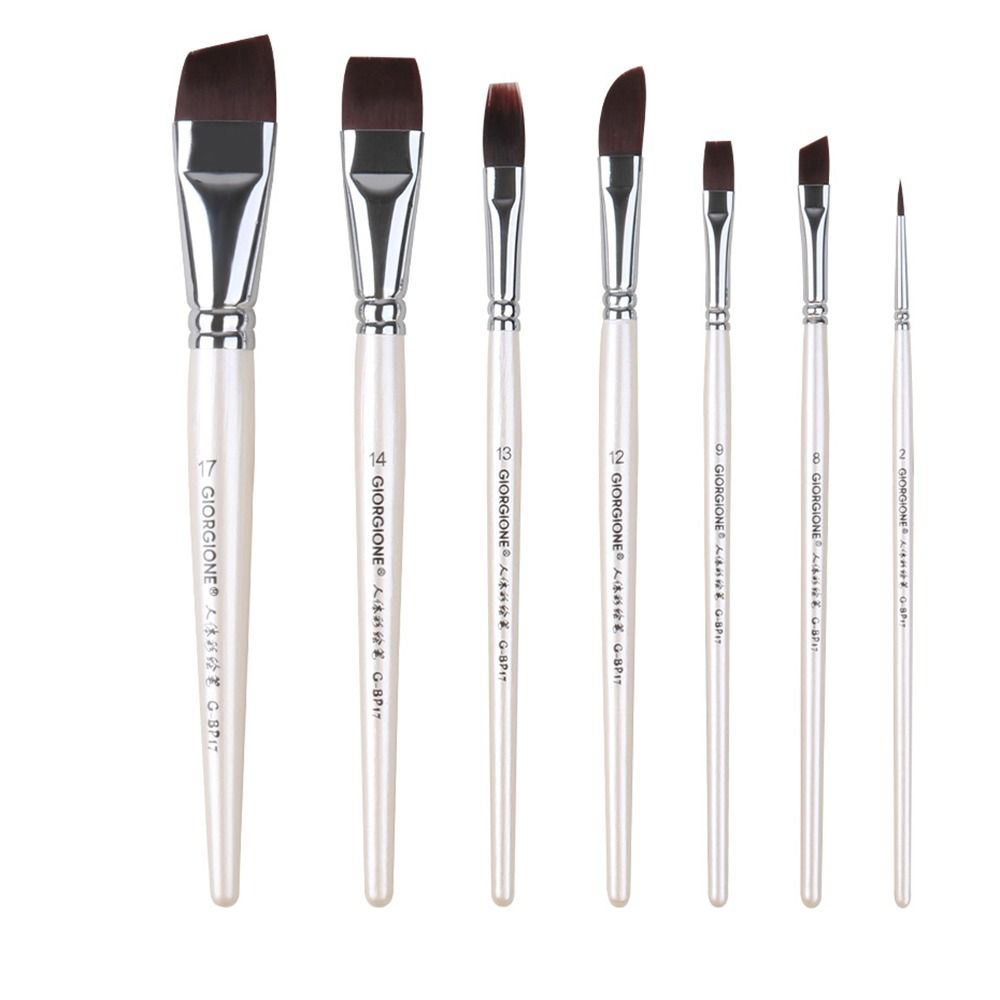 

Многофункциональная ручка для рисования, профессиональные кисти для масляной живописи, набор кистей для рисования, инструмент для рисования white-7pcs