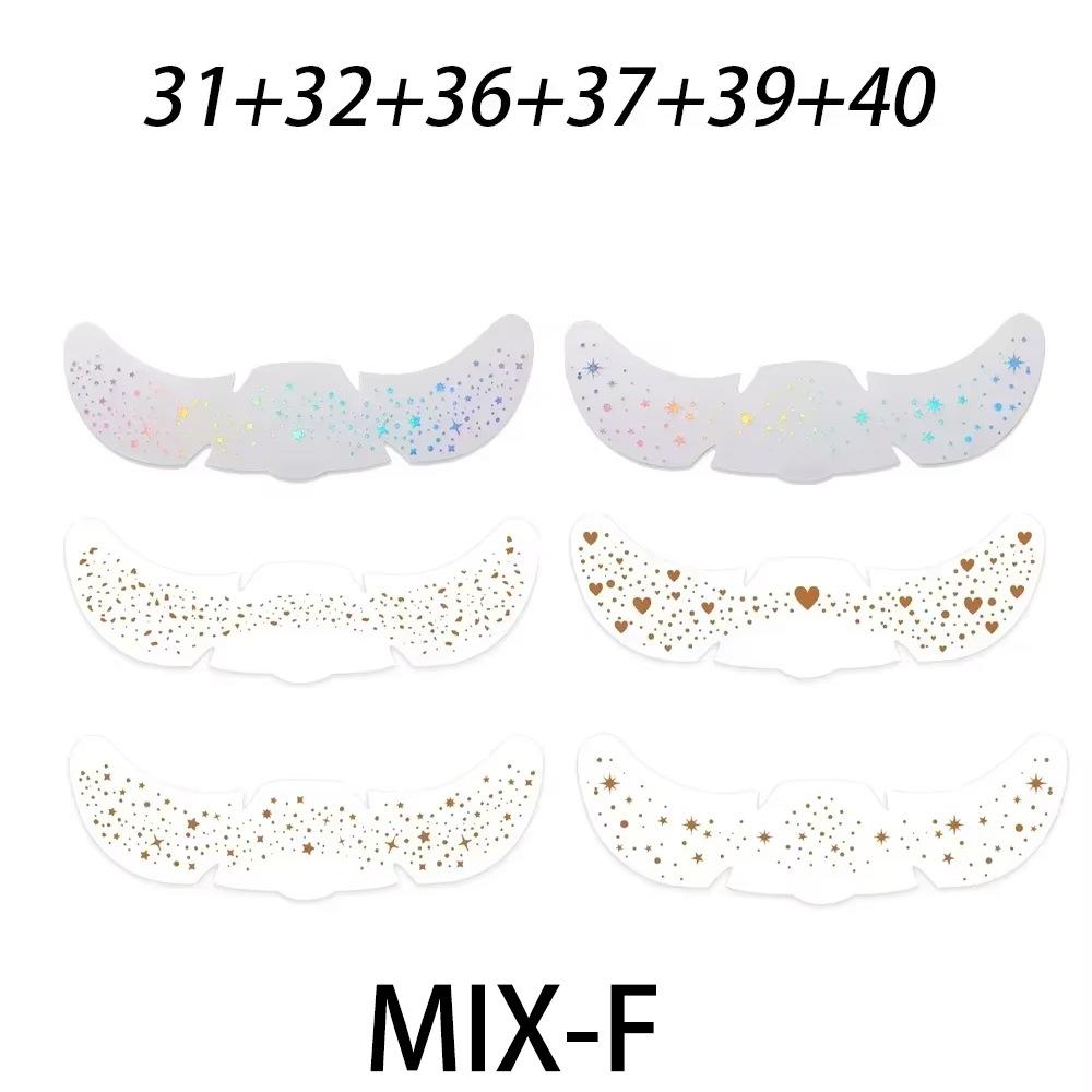 Freckles Face Tattoo Stickers Hot Laser Star Dots Flash Makeup Face Stickers Simulation Natural 6 Pack