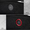 High Performances Carbon Fiber Car Trunk Button Cover Automotive Interior Sticker Trunk Button Rings Suitable for Auto