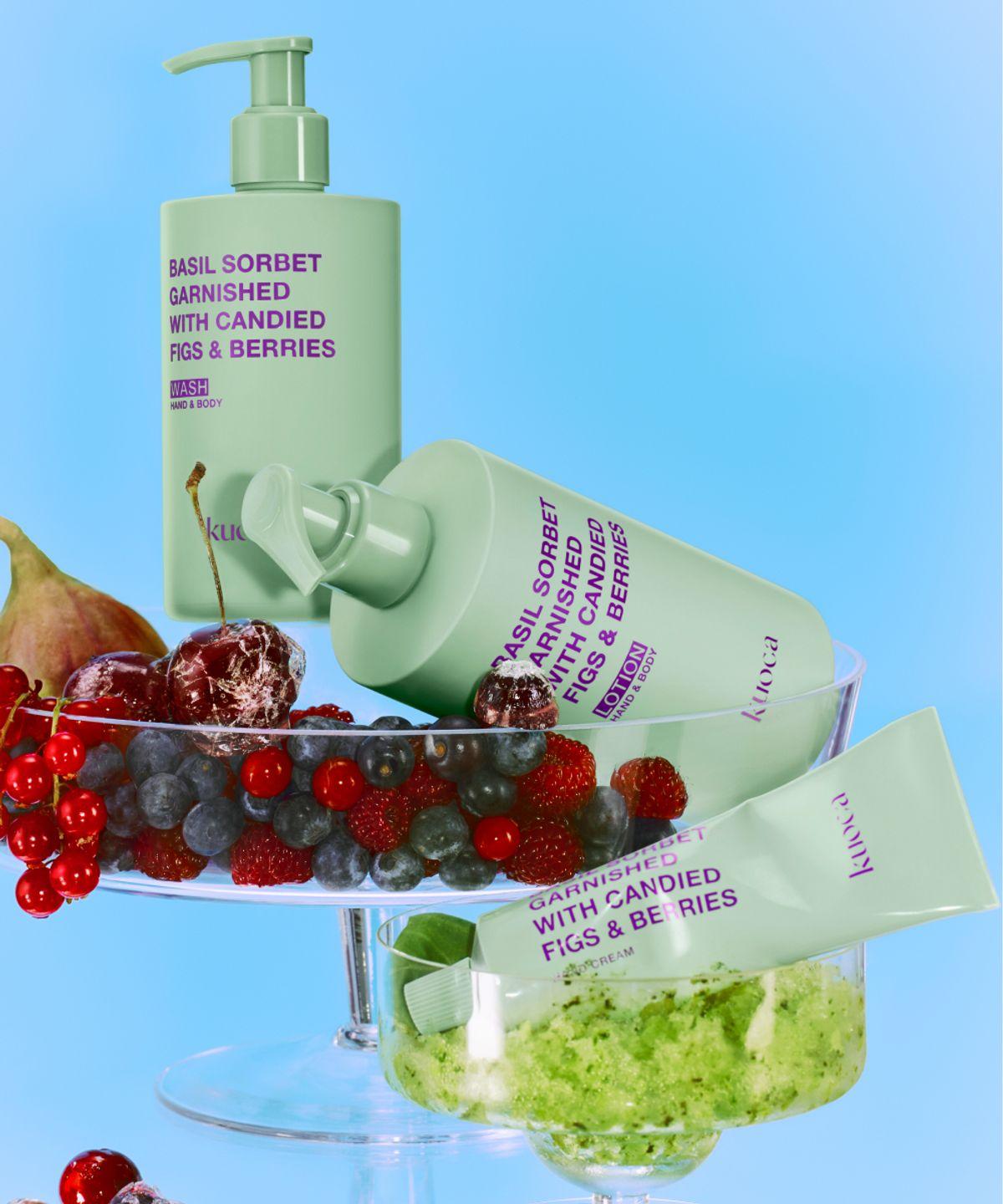 [3-Piece Set] Basil Sorbet Hand & Body Wash + Lotion + Hand Cream