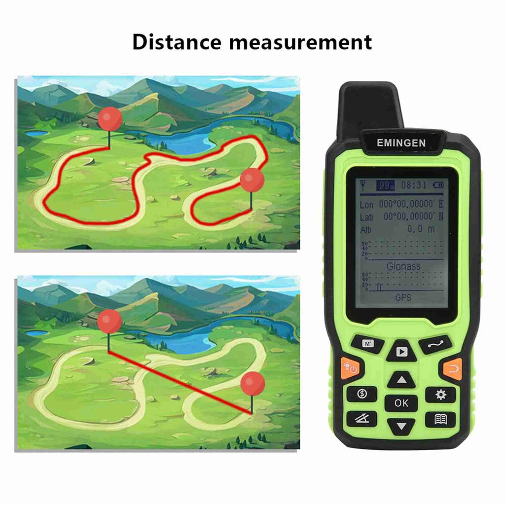 EM90 Mini Tragbares hochpräzises Handheld-GPS-Landflächenmessgerät Landvermessungsmessgerät
