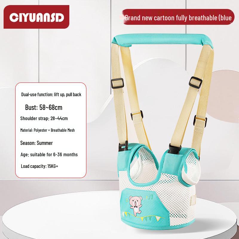 Multifunctional Breathable Baby Walking Harness with Anti-Fall, Anti-Choke, and Anti-Lost Features