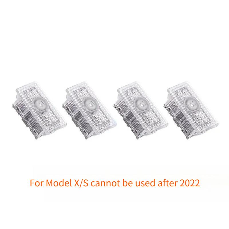 For Tesla Model 3 Y S X Car Door Welcome Light PLAID Time Space Tunnel Lights Door Step Ghost Light New Model Y Juniper 2025