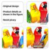 Cartoon Colorful Parrot Static Window Stickers, No Glue Removable Glass Decals for Home Decor