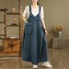 Retro Denim Salopette Rok Dames Lente, Herfst en Zomer Salopette Rok Losse Plus Size Jurk