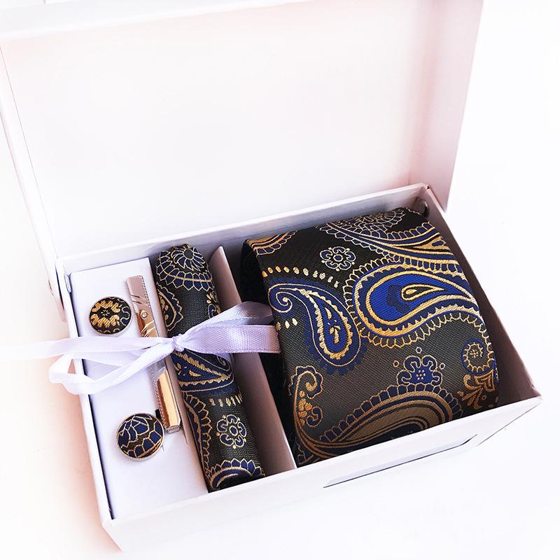 Polyester Business Executive Men'S Tie 6-Piece Gift Box Tie