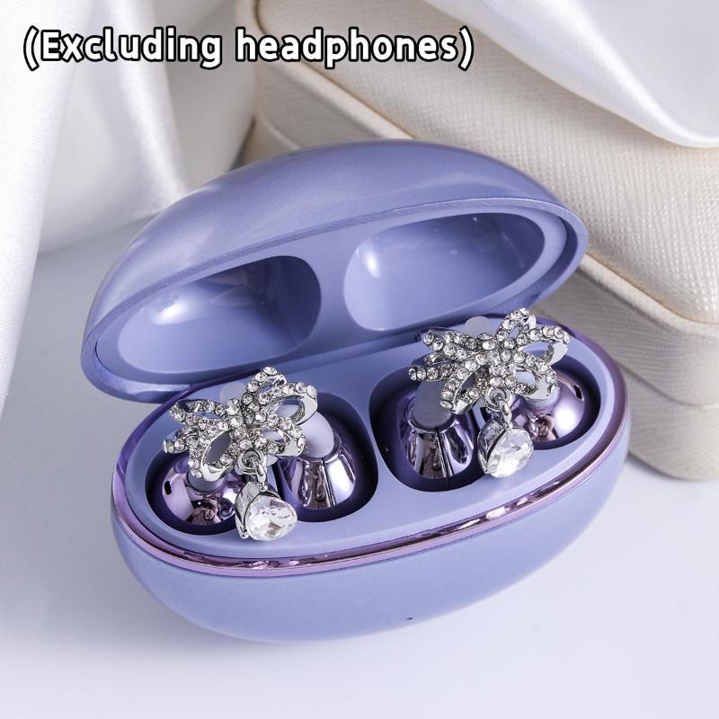 1 Paire d'Écouteurs Personnalisés Accessoires Clip Oreille Bling Boucle d'Oreille Étoile Papillon pour Écouteurs Ornement Polyvalent