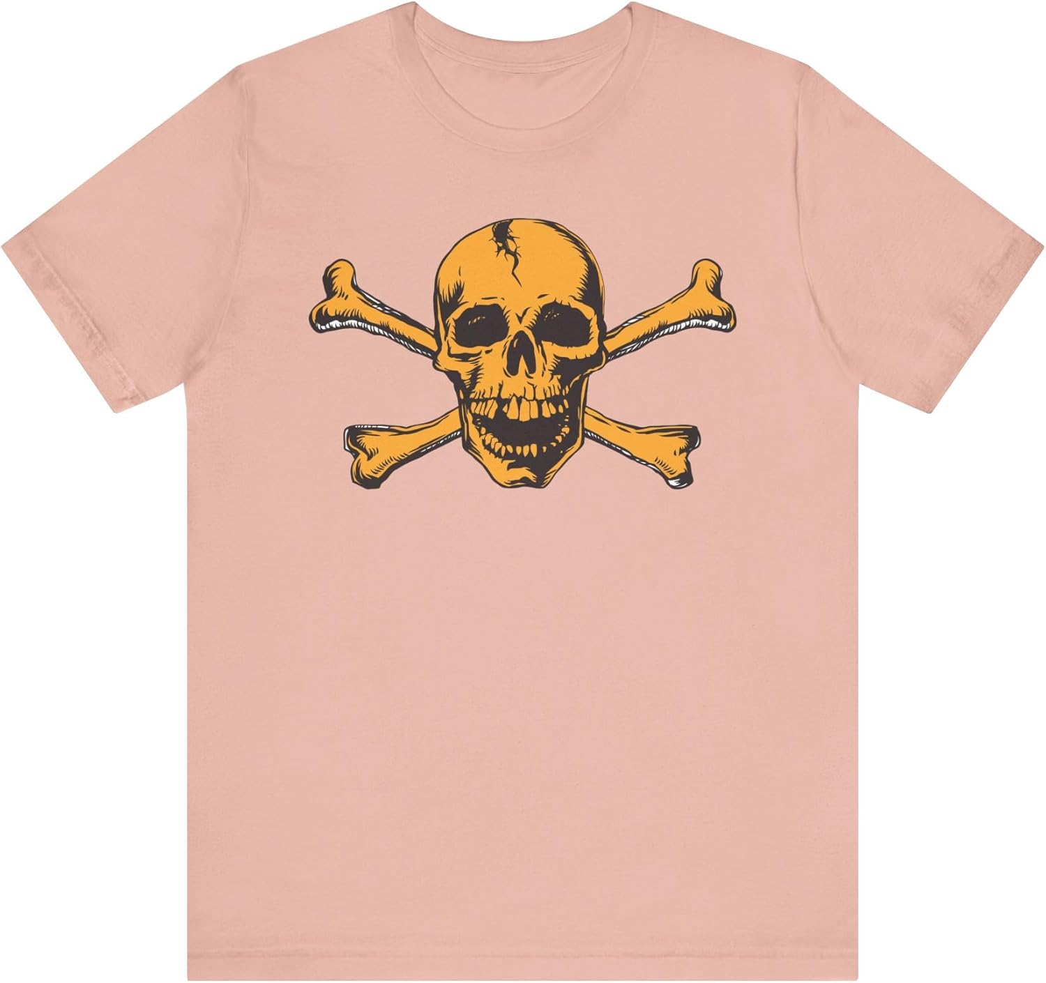 

Orange Skull Graphic Design Tee, Skull Shirt, Vintage Tees, Art Design T-Shirt, Vintage Graphic Tee, Art Shirts with Skulls 5XL різнокольоровий