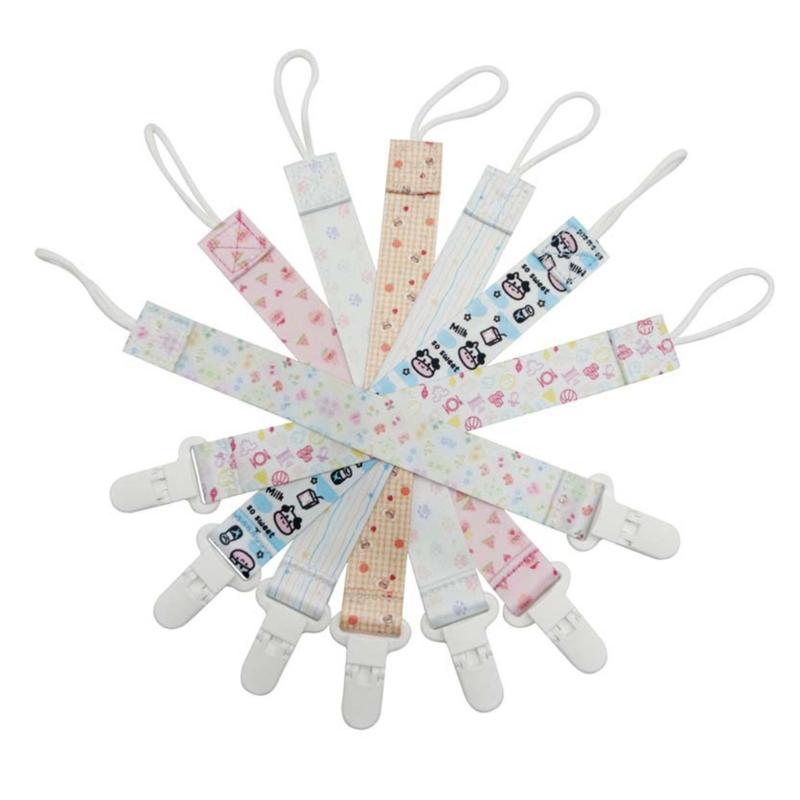 Cute Design Pacifier Clip Practical Pacifier Holder Baby Toy Hanger Teether Strap Keep Your Pacifier Secure for Boy Girl