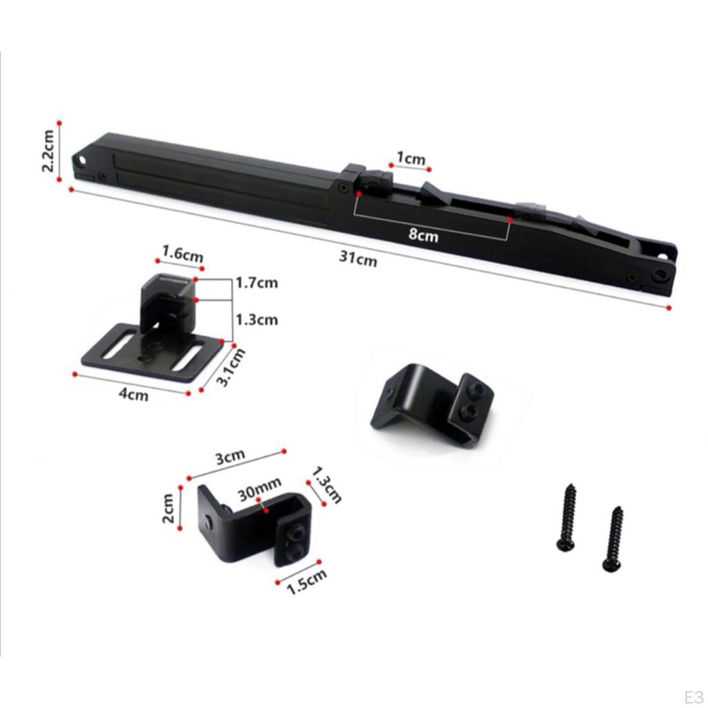 Barn Close Mechanism Spring Buffer Damper Hole- Sliding Door Hardware for Doors Weight 88-132