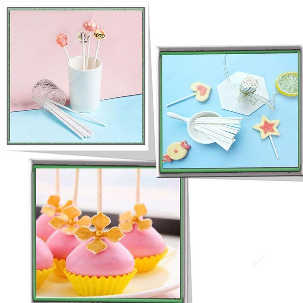 20-1500 Buc. Batoane de Acadea din Hârtie Albă cu Miez Solid Pentru Petrecere Cină Ciocolată Zahăr Bomboane Acadea Acadea Batoane Cake Pop