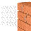 24Pcs Opening 2.08 in Brick Hook Clips Stainless Steel No Drill Brick Hooks  for Wall Decorations