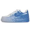 Air Force 1 811 Manufacturing, Winter Fireworks Coverage Low Top Skateboard Shoes Men's Blue White CW2288-111(Team80-)