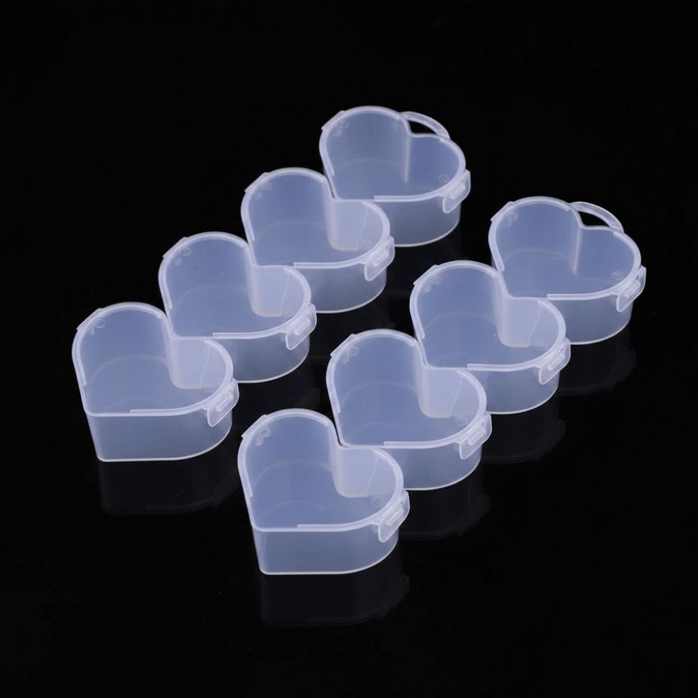 Multi-grid Transparent Plastic Storage Box Four-piece Storage Box Hair Accessories Storage