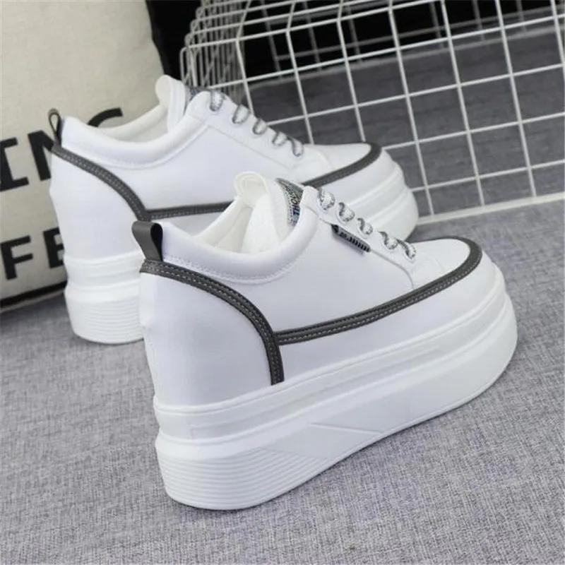 Height Increasing Insole Women's All-Match Platform Muffin Small White Shoes Net Red Man Height Increasing Skinny Non-Slip Shoes