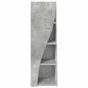 Corner Cabinet 32x32x102cm Engineered Wood Concrete Grey