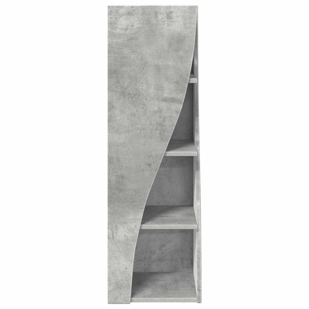 Corner Cabinet 32x32x102cm Engineered Wood Concrete Grey