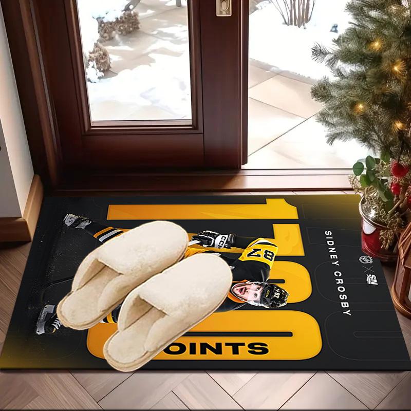 Pittsburgh Hockey Player Crosby Area Rug Suitable for Indoor And Outdoor,Carpets for Homes, Offices, Living Rooms,Home Decor,Christmas Gift